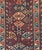 Red Ivory Navy Blue Tribal Geometric Caucasian Kazak Rug, circa 1880-1900 For Sale - Image 4 of 4