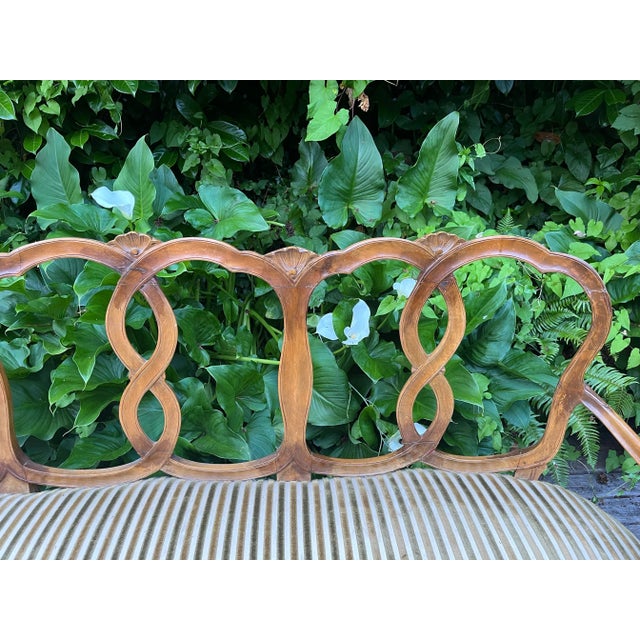 1800’s French Settee Loveseat Sofa Antique For Sale In Seattle - Image 6 of 7