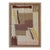 Beige Abstract Modern Flatweave Wool Rug 6x8 For Sale