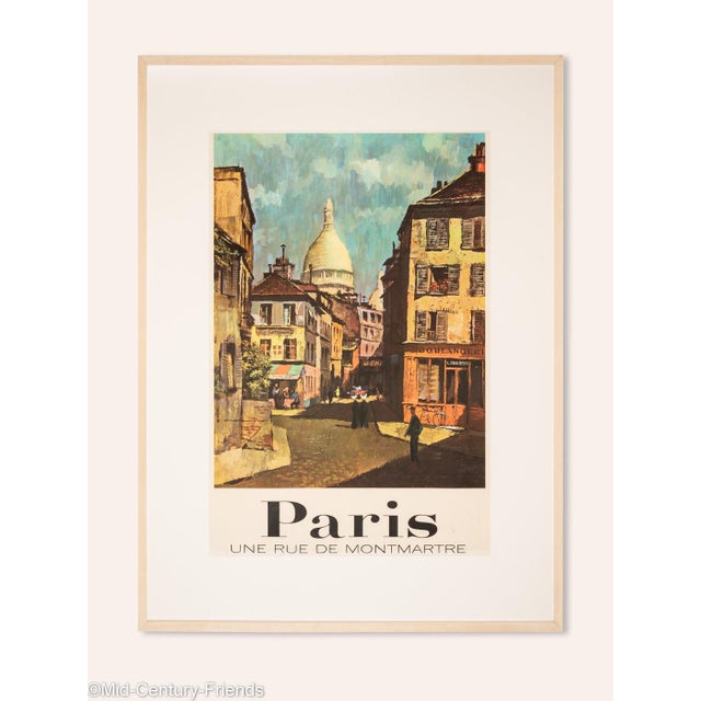 Paris - A Street in Montmartre, Travel Poster, 91 x 123 cm
