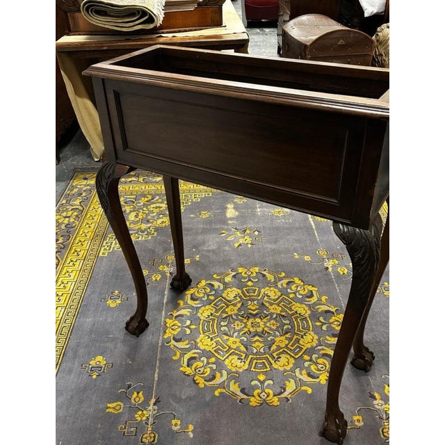 Edwardian Country House Mahogany Jardiniere For Sale - Image 6 of 15