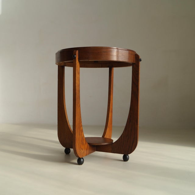Amsterdam School Side Table by Genneper Molen, 1920s For Sale - Image 4 of 13