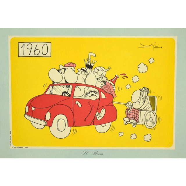 Vittorio Vighi - the Boom - Vintage Offset Print - 1970 For Sale