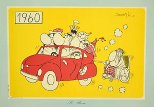 Vittorio Vighi - the Boom - Vintage Offset Print - 1970