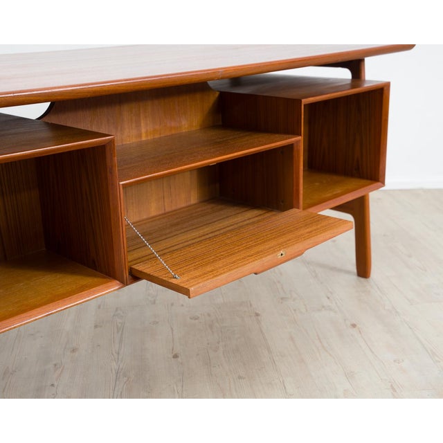 Danish Teak Model 75 Desk from Omann Jun, 1960s For Sale - Image 16 of 18