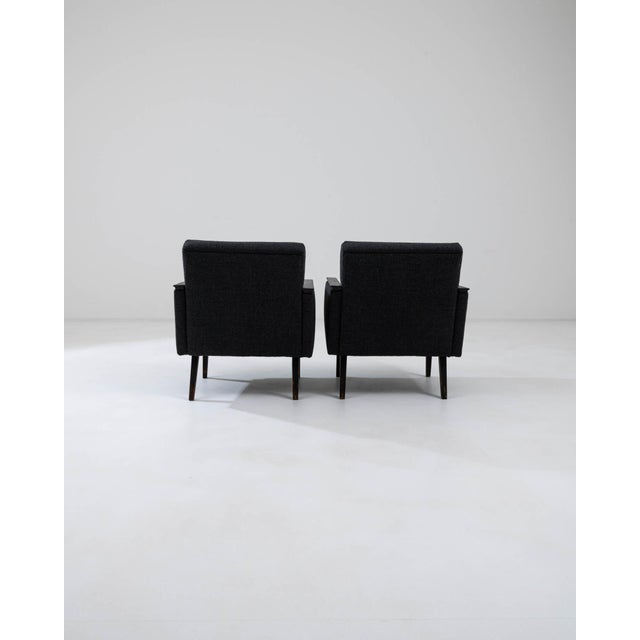 1960s Czechia Upholstered Armchairs - A Pair For Sale - Image 4 of 18