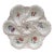 Majolica Flowers Oyster Plate Longchamp, Circa 1900 For Sale