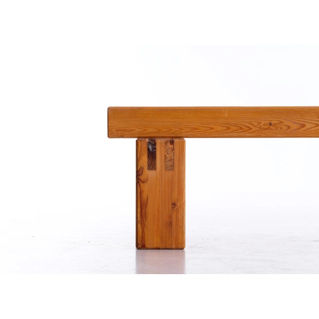 Long Swedish Bench in Pine, 1970s For Sale - Image 3 of 9