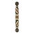 Vintage Folk Art Painted Small Barber Pole For Sale