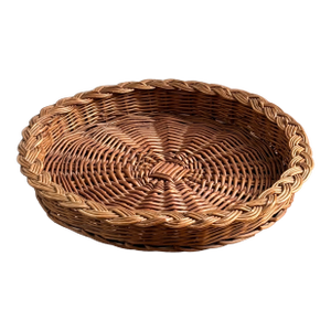 Mid-20th Century French Country Style Wicker Tray