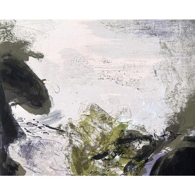 Zao Wou-Ki (1921-2013) Abstract landscape, 1971 Original lithograph in 6 color passages (Mourlot workshop) Unsigned On...