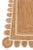 White Scallop White Jute Hand Made Rug 3x6 Ft. For Sale - Image 8 of 12