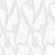 Begonia Wallpaper by Susan Hable in White on Gray For Sale