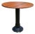 Antique Round Oak Top Pub Table or Game Table With Cast Iron Column Base For Sale