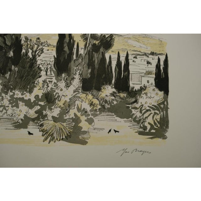 Yves Brayer, Jardin à Chiraz, Lithograph For Sale - Image 6 of 7