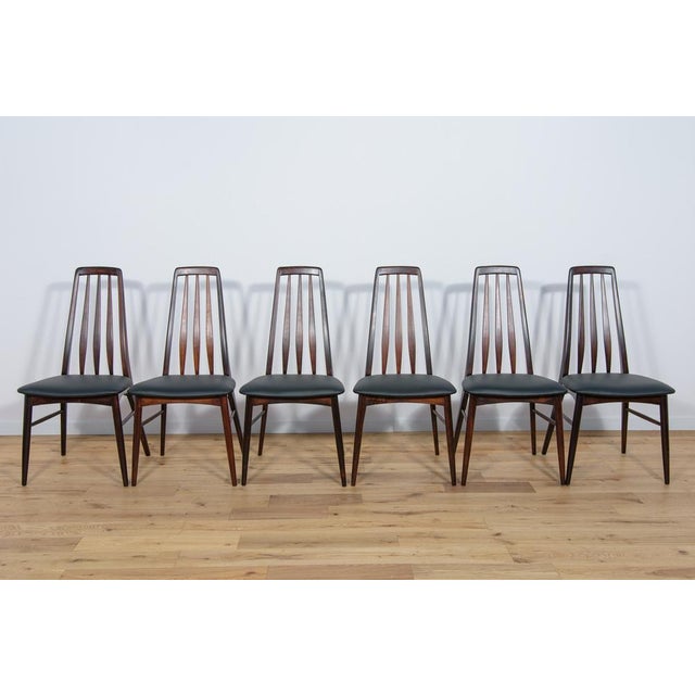 Niels Koefoed Model Eva Dining Chairs by Niels Koefoed for Koefoed Hornslet, 1960s, Set of 6 For Sale - Image 4 of 18