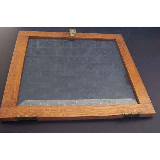 1900 - 1909 Small Square Oak Arts and Crafts Cabinet Doors - a Pair For Sale - Image 5 of 6