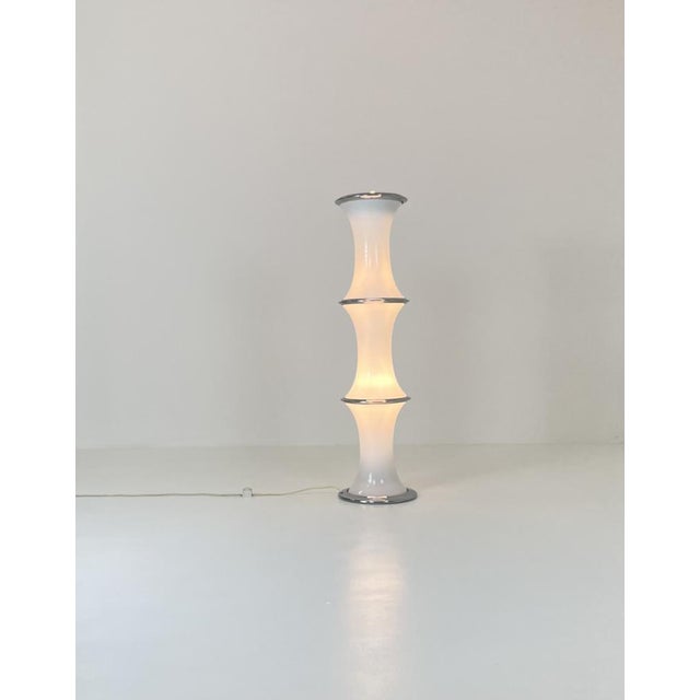 Modern Bamboo Floor Lamp by Enrico Tronconi for Vistosi, 1970 For Sale - Image 3 of 9