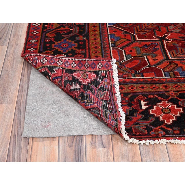 1960s Red Vintage Semi Antique Oriental Rug | Chairish