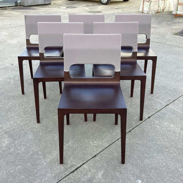 Contemporary Ligne Roset Modern Dining Chairs/ Set of 6 For Sale - Image 9 of 9
