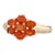 0.70ctw Fire Opal Cluster Ring 14k Yellow Gold Size 7 For Sale