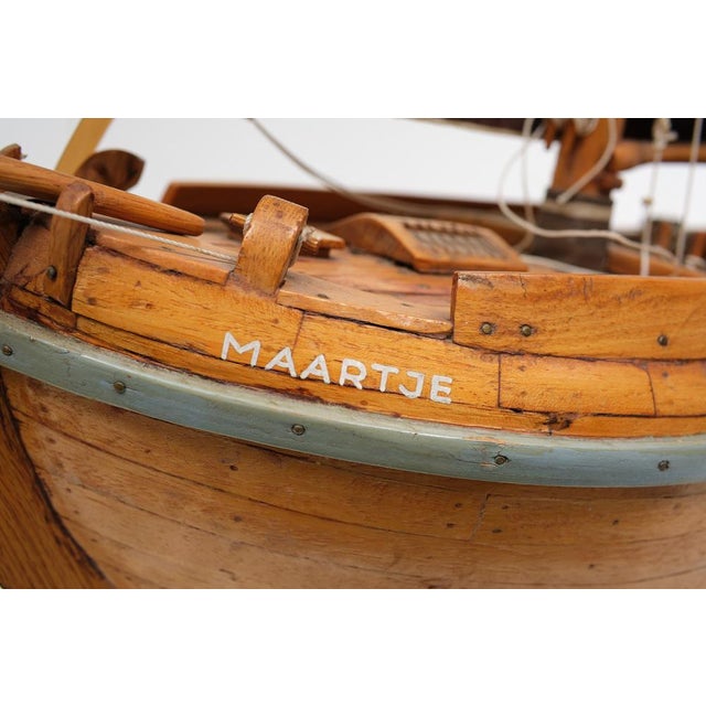 1960s Botter Ship Model, the Netherlands, 1960s For Sale - Image 5 of 17