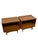 1970s 1970s Mid-Century Modern Pair of Walnut-Toned End Tables With Open Shelf and Dovetail Drawer For Sale - Image 5 of 9