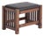 Mission Oak Foot Stool - Spindles For Sale