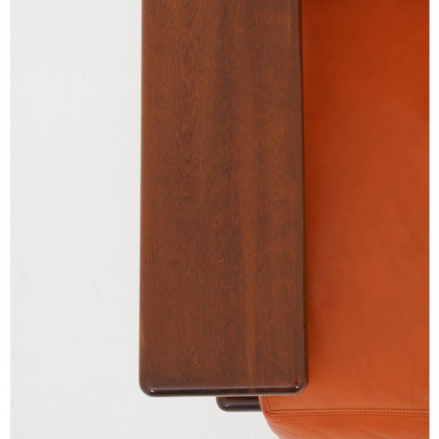 Brown Scandinavian Pele Lounge Chair attributed to Esko Pajamies, 1970s For Sale - Image 8 of 15