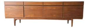 1960s Kofod-Larsen Faarup Danish Teak Sideboard Credenza MCM Vintage