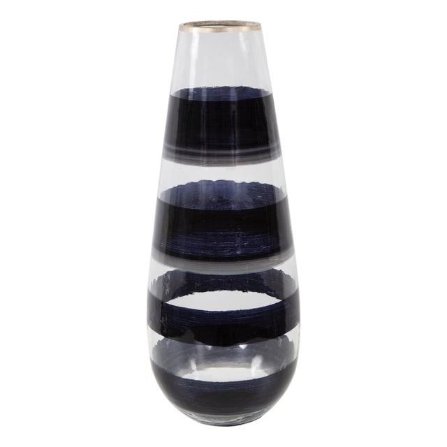 Vector Glass Torpedo Vase- Tall For Sale