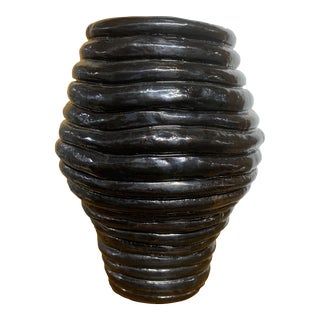 Vintage Coiled Studio Art Pottery Vessel For Sale