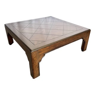 Vintage Henredon “Four Centuries” Wooden Coffee Table For Sale