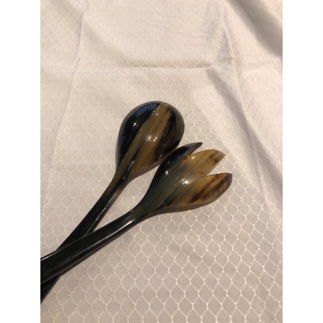 Horn Salad Servers Chairish