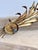 Gold Vintage Gilt Metal Wheat Sheaf Wall Sconce, France, 1960s For Sale - Image 8 of 13