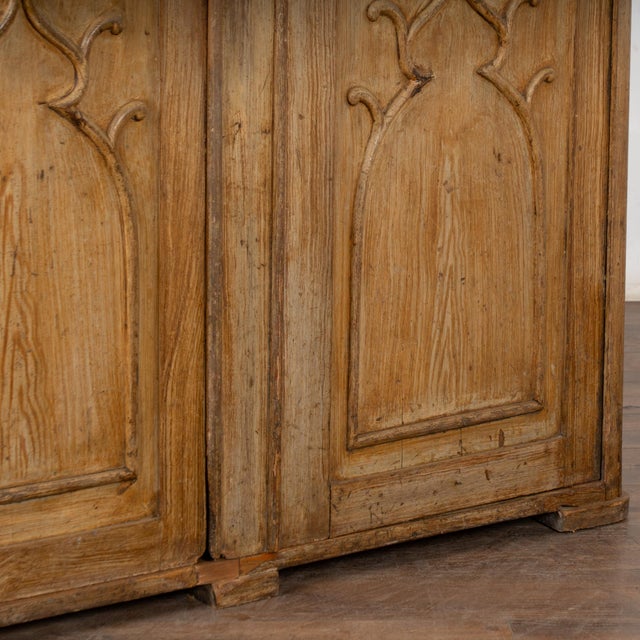 19th Century Original Painted Swedish Pine Clock Cabinet For Sale - Image 11 of 12
