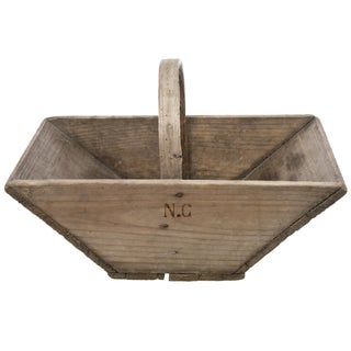 French Wood Garden Trug For Sale