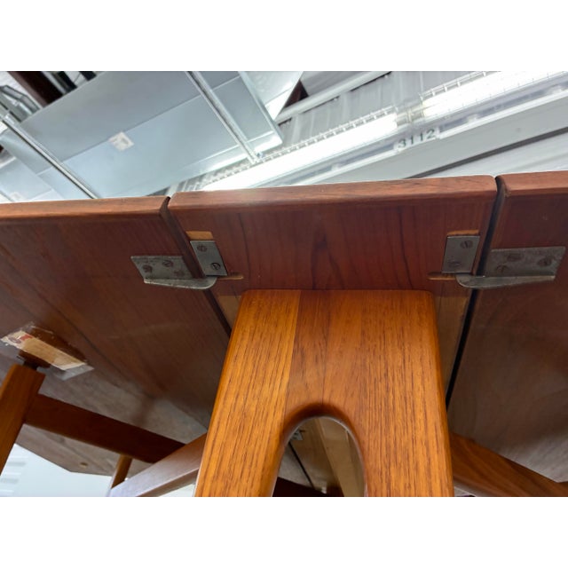 Mid Century 1960's Bendt Winge Teak Dining Table Norway For Sale - Image 11 of 12
