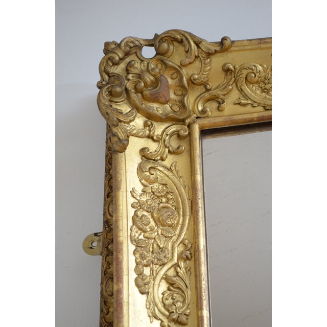 19th Century Leaner or Wall Mirror, 1840s For Sale - Image 11 of 15