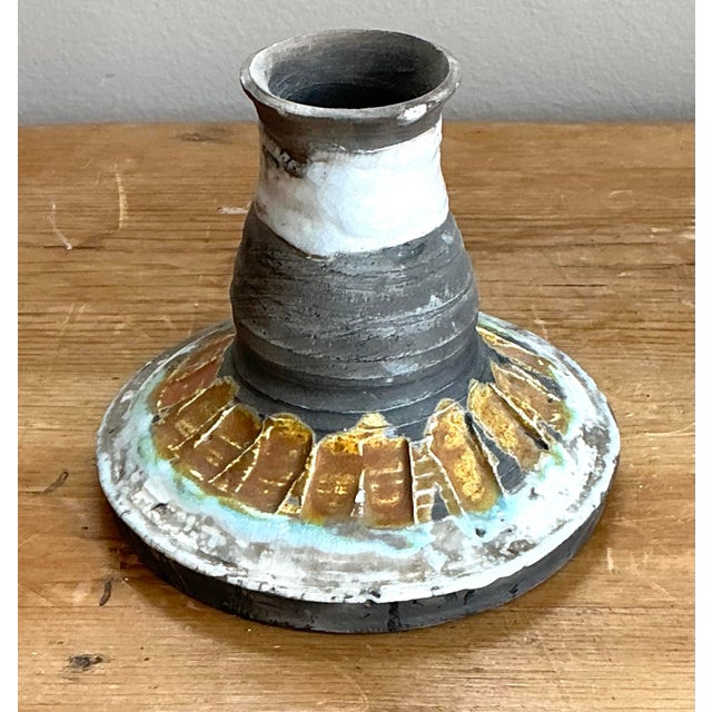 Vintage Original Gilt Tipped Candlestick For Sale In West Palm - Image 6 of 12