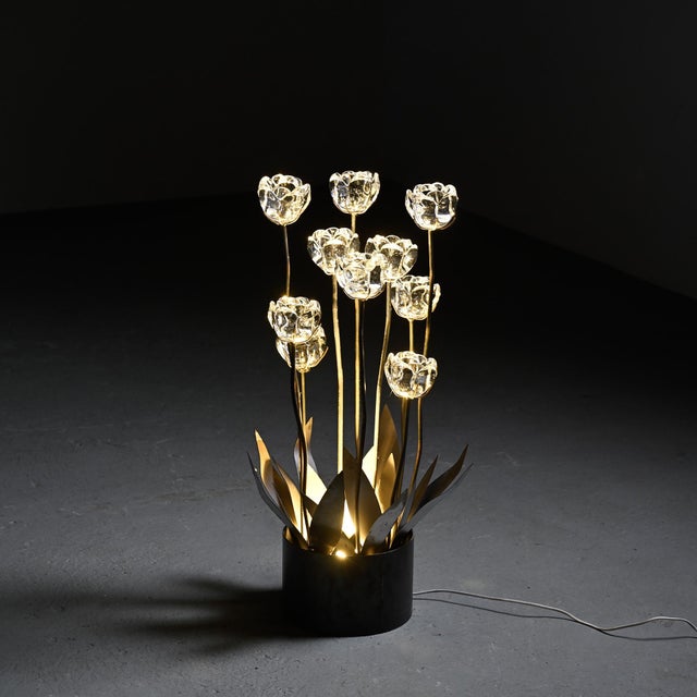 Sculptural Floral Lamp from Royal Copenhagen, Denmark, 1960 For Sale - Image 17 of 17