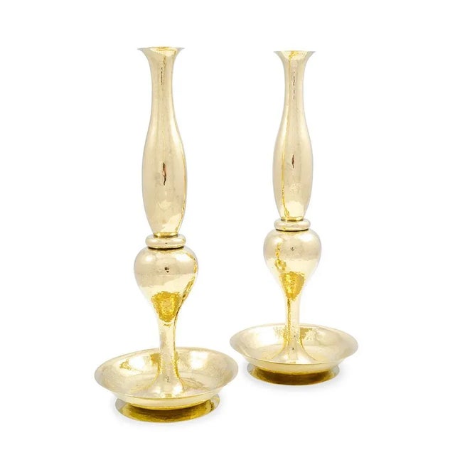 Gold Vases by Josef Hoffmann for Wiener Werkstatte, 1920s, Set of 2 For Sale - Image 8 of 8