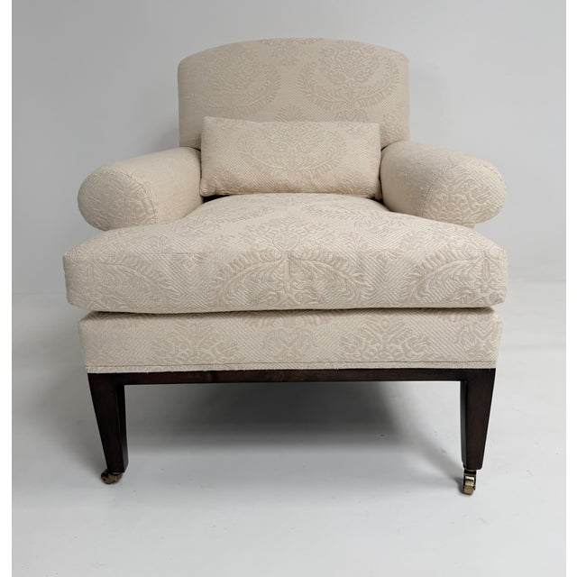 Classic Gentleman's Arm Chair- Rive Gauche Armchair For Sale - Image 13 of 16
