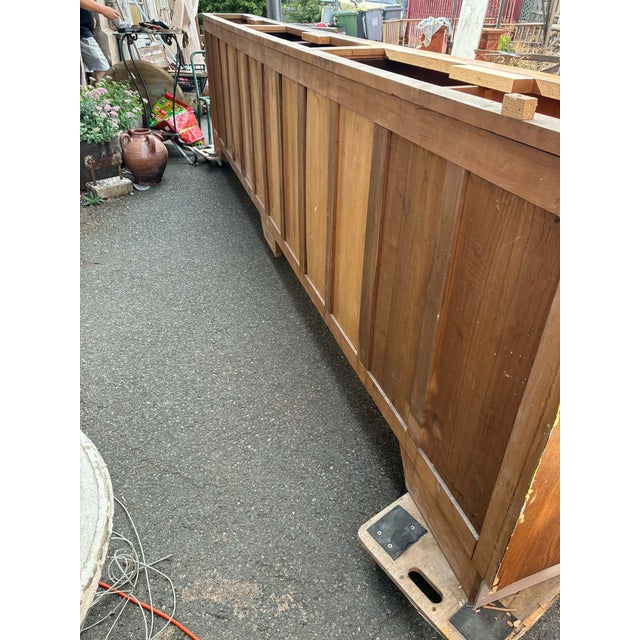 Brown Vintage Oak Sideboard, 1960s For Sale - Image 8 of 12