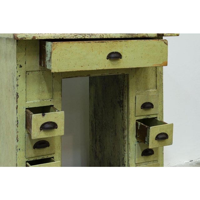 Small Industrial Workbench, 1950s For Sale - Image 6 of 14