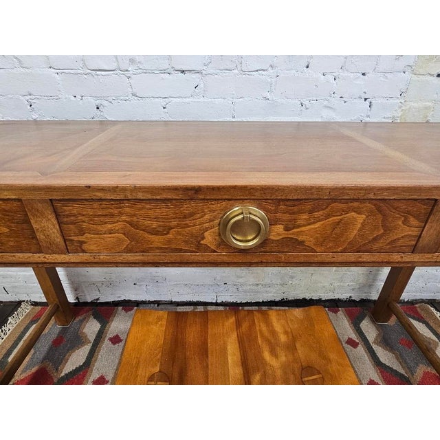Mid-Century Console Table / Desk by Edward Wormley for Dunbar For Sale - Image 13 of 18