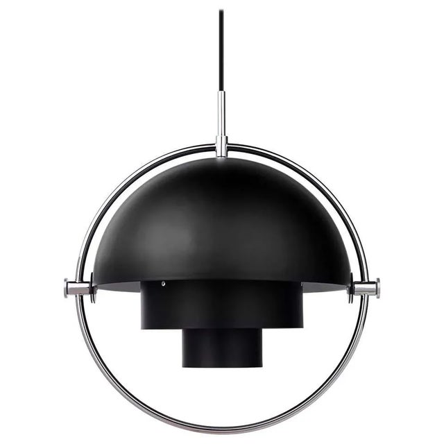 Not Yet Made - Made To Order Louis Weisdorf 'Multi-Lite' Pendant Lamp in Black and Chrome For Sale - Image 5 of 5