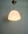 Bauhaus Pendant Light in Chromed Metal with White Opaline Glass Globe, 1930s For Sale - Image 4 of 9
