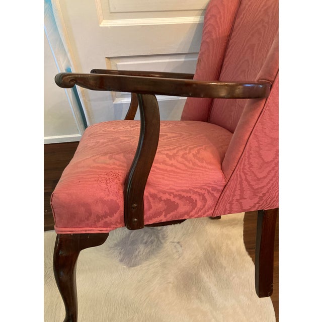 Dark Pink Classical and Elegant Vintage Side Chair For Sale - Image 8 of 12