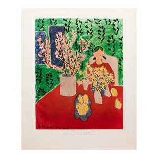 1950s After Henri Matisse "Plum Blossoms", First Edition Period Full-Color Print For Sale